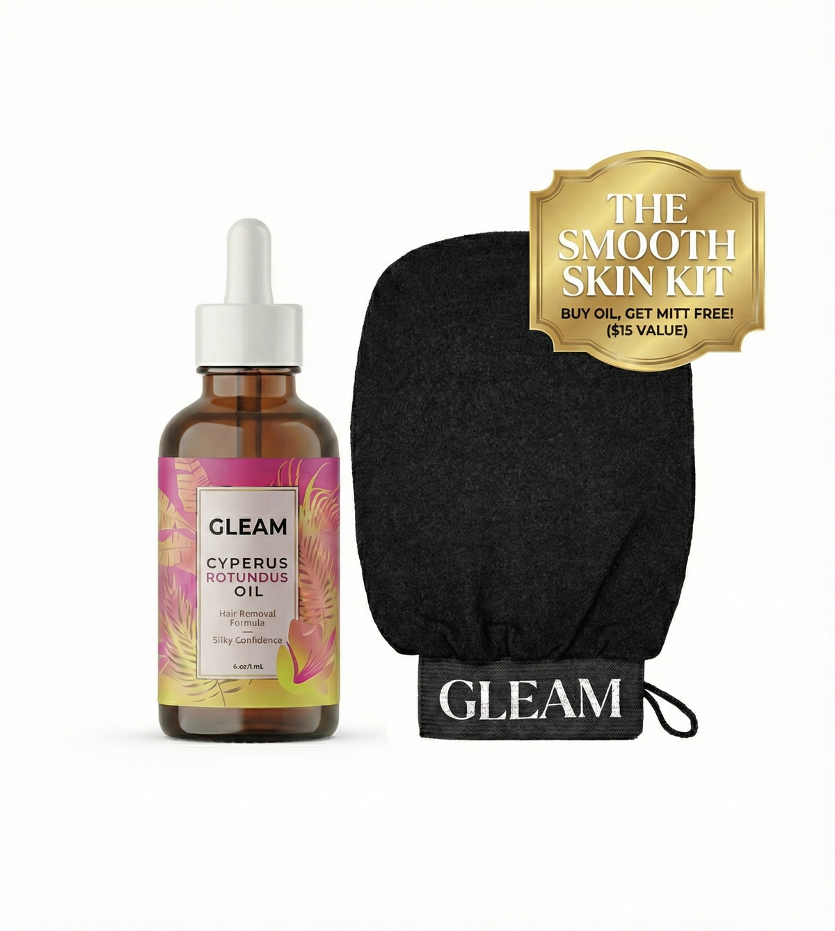 Gleam™ Natural Hair Reduction Oil