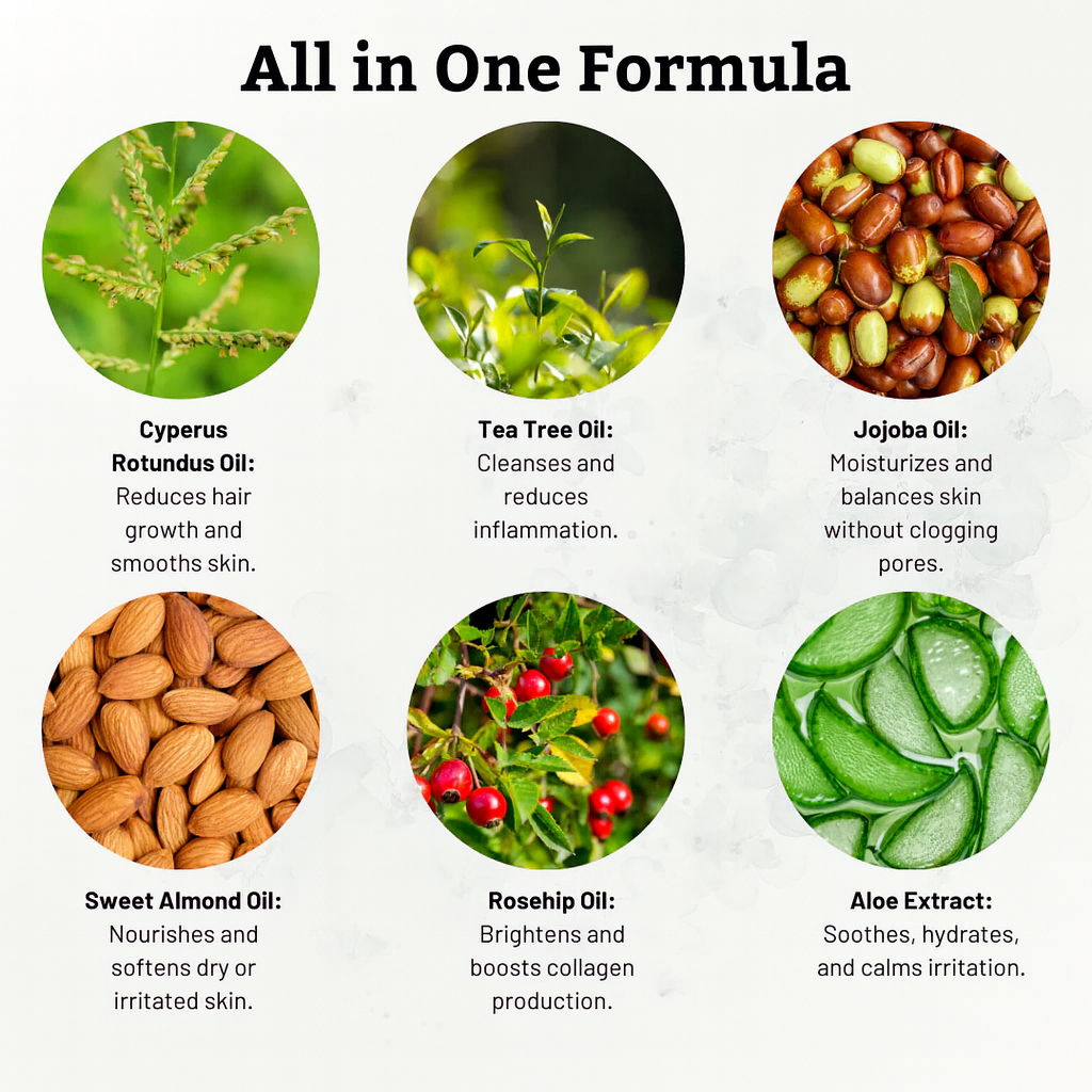 Gleam™ Natural Hair Reduction Oil