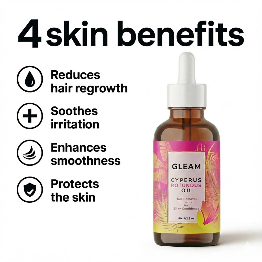 Gleam™ Natural Hair Reduction Oil